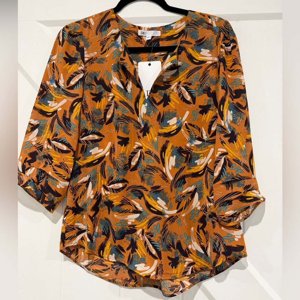 DR2 Women's Multicolor Patterned Blouse